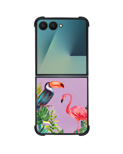 Android Flip / Fold Leather Grip - Tropical