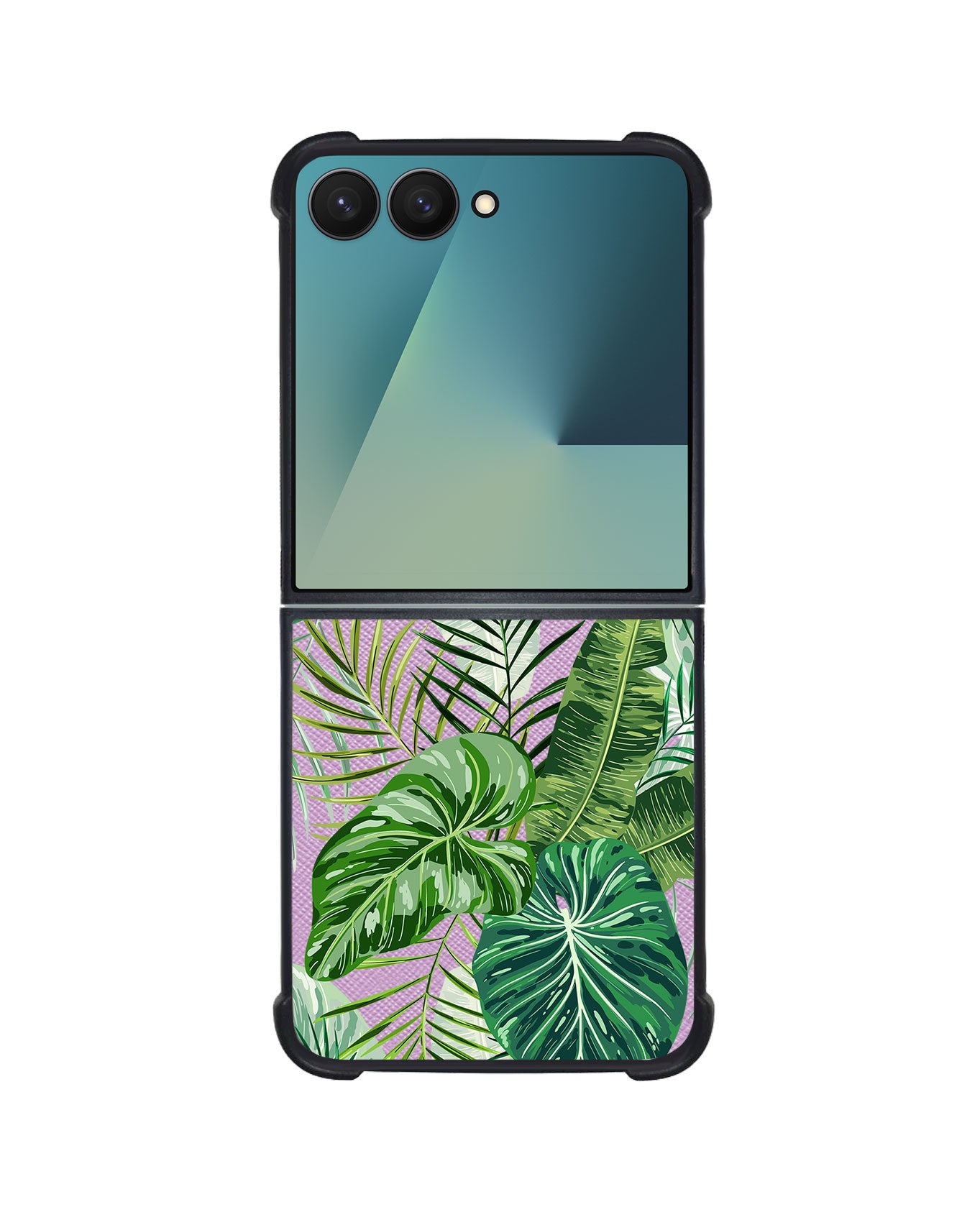 Android Flip / Fold Leather Grip - Rainforest