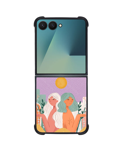 Android Flip / Fold Leather Grip - We're Beautiful