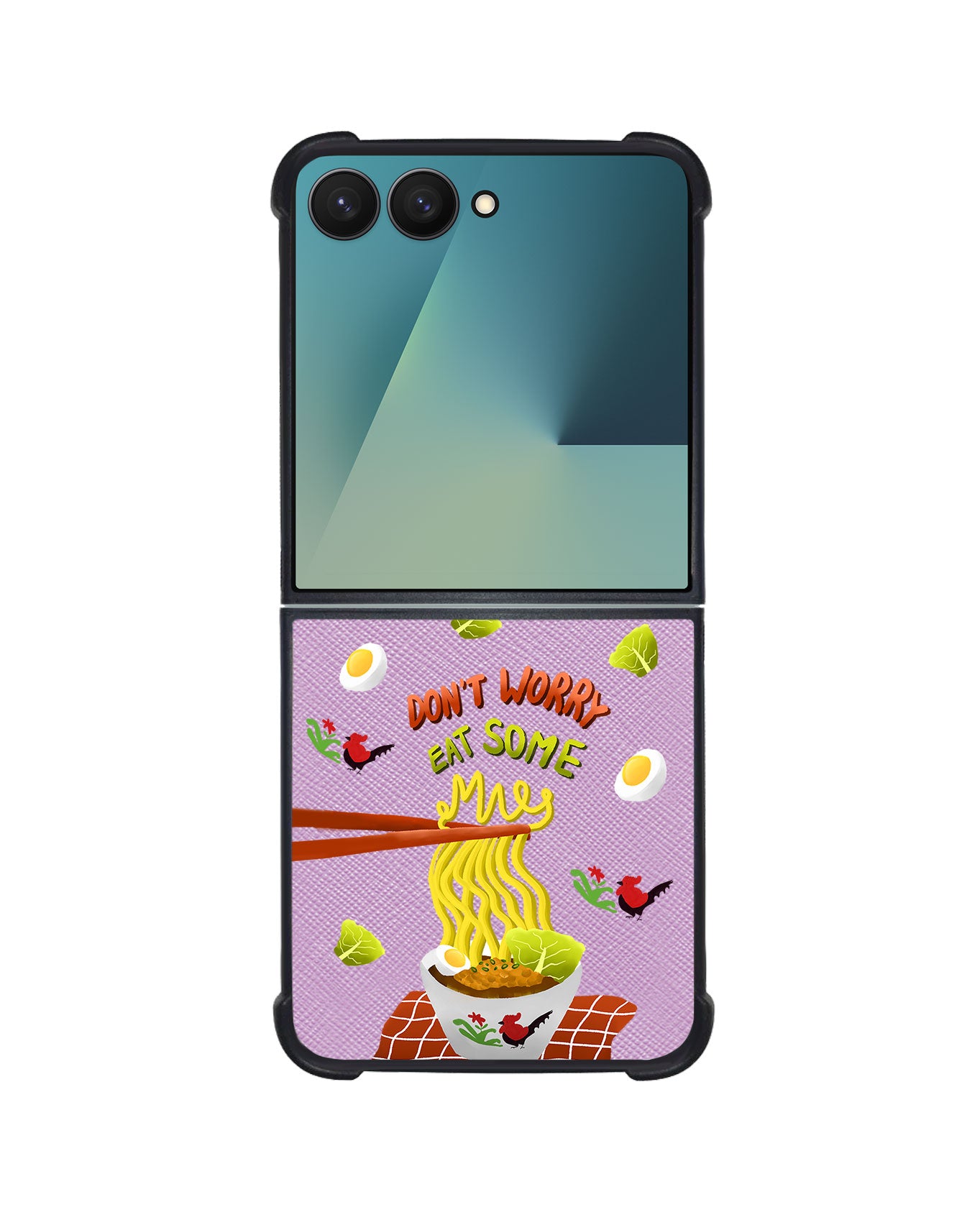 Android Flip / Fold Leather Grip - Go Eat Some Mie