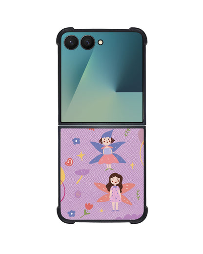Android Flip / Fold Leather Grip - Fairy Pattern