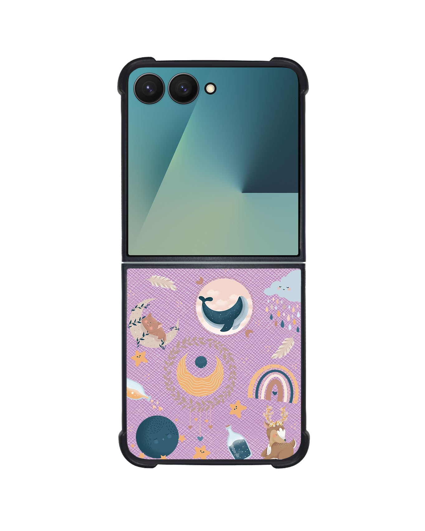 Android Flip / Fold Leather Grip - Boho