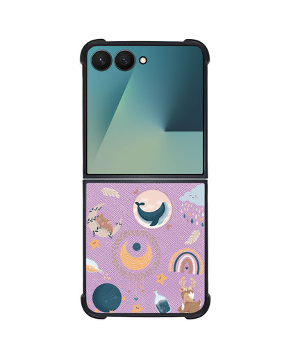 Android Flip / Fold Leather Grip - Boho