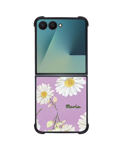 Android Flip / Fold Leather Grip - October Chrysanthemum