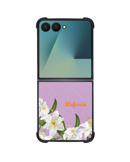 Android Flip / Fold Leather Grip - May Lily of The Valley