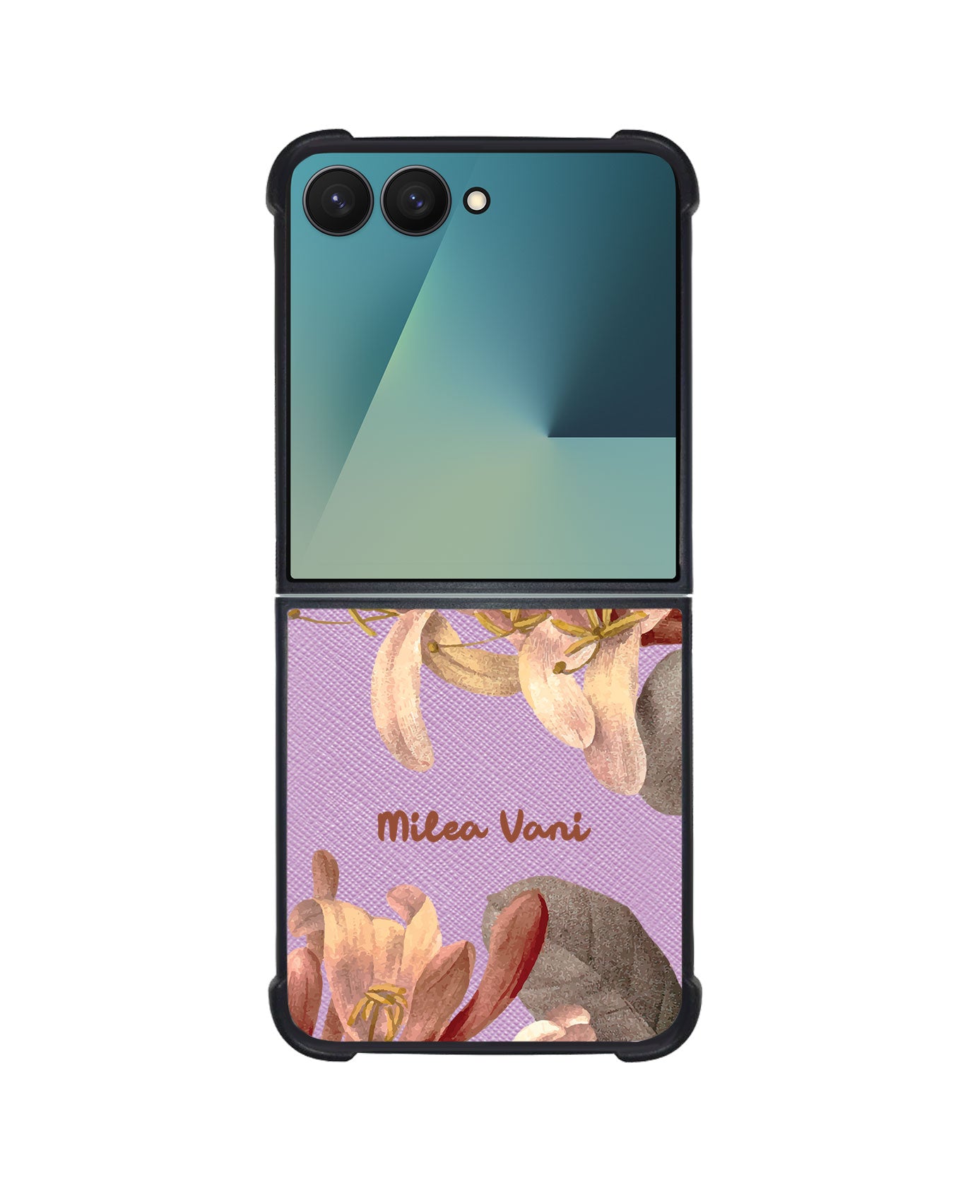 Android Flip / Fold Leather Grip - June Honey Suckle