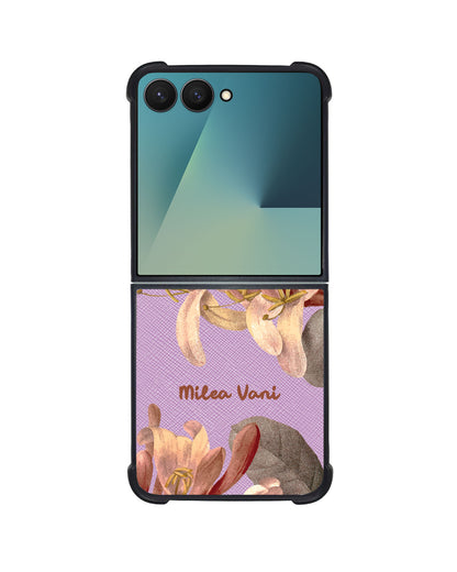 Android Flip / Fold Leather Grip - June Honey Suckle