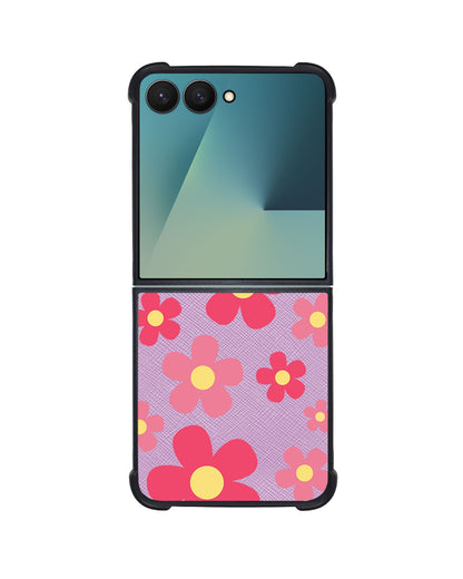 Android Flip / Fold Leather Grip - Daisy Blush
