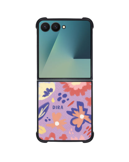 Android Flip / Fold Leather Grip - Flower Lovers