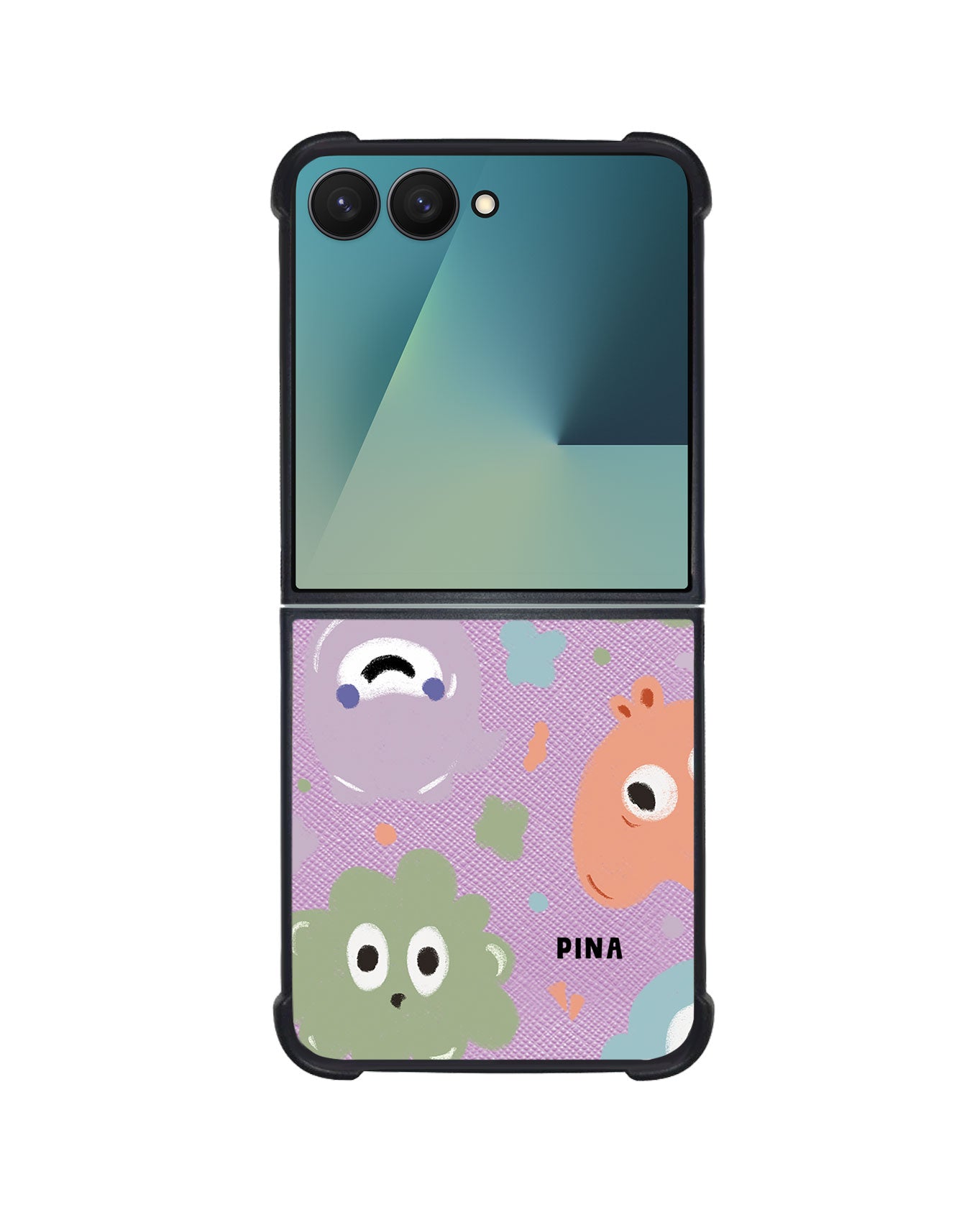 Android Flip / Fold Leather Grip - Cute Monster 2.0