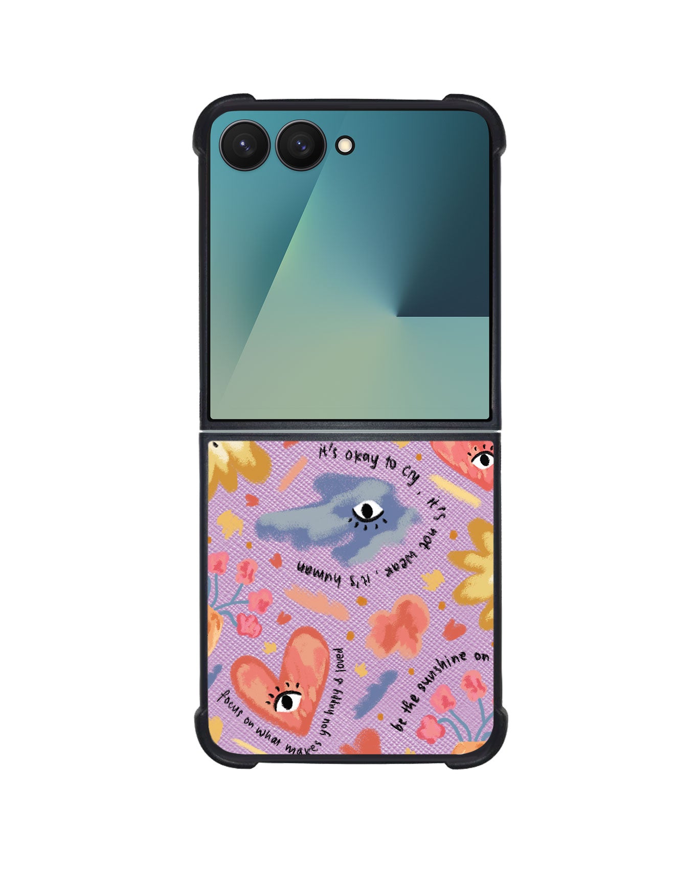 Android Flip / Fold Leather Grip - Abstract Lovers