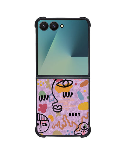 Android Flip / Fold Leather Grip - Abstract 3.0