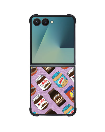 Android Flip / Fold Leather Grip - Choco Spread