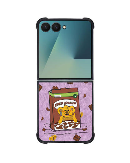 Android Flip / Fold Leather Grip - Choco Cereal