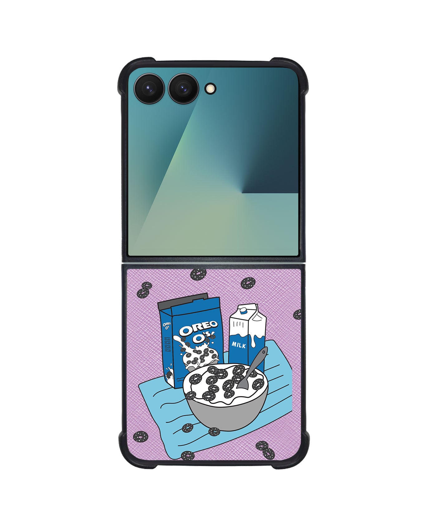 Android Flip / Fold Leather Grip - Cereal O's 1.0