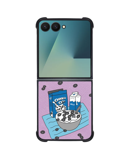 Android Flip / Fold Leather Grip - Cereal O's 1.0