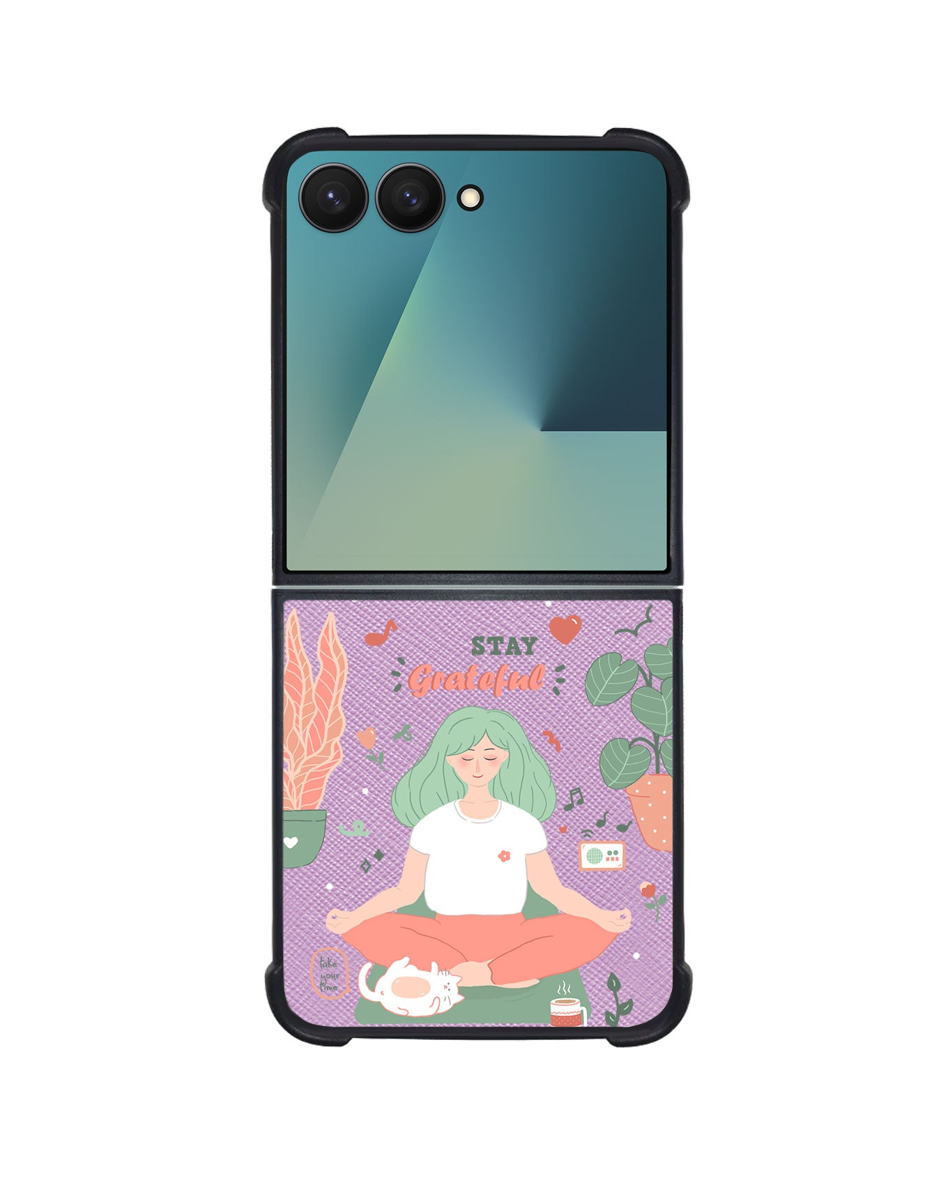 Android Flip / Fold Leather Grip - Grateful