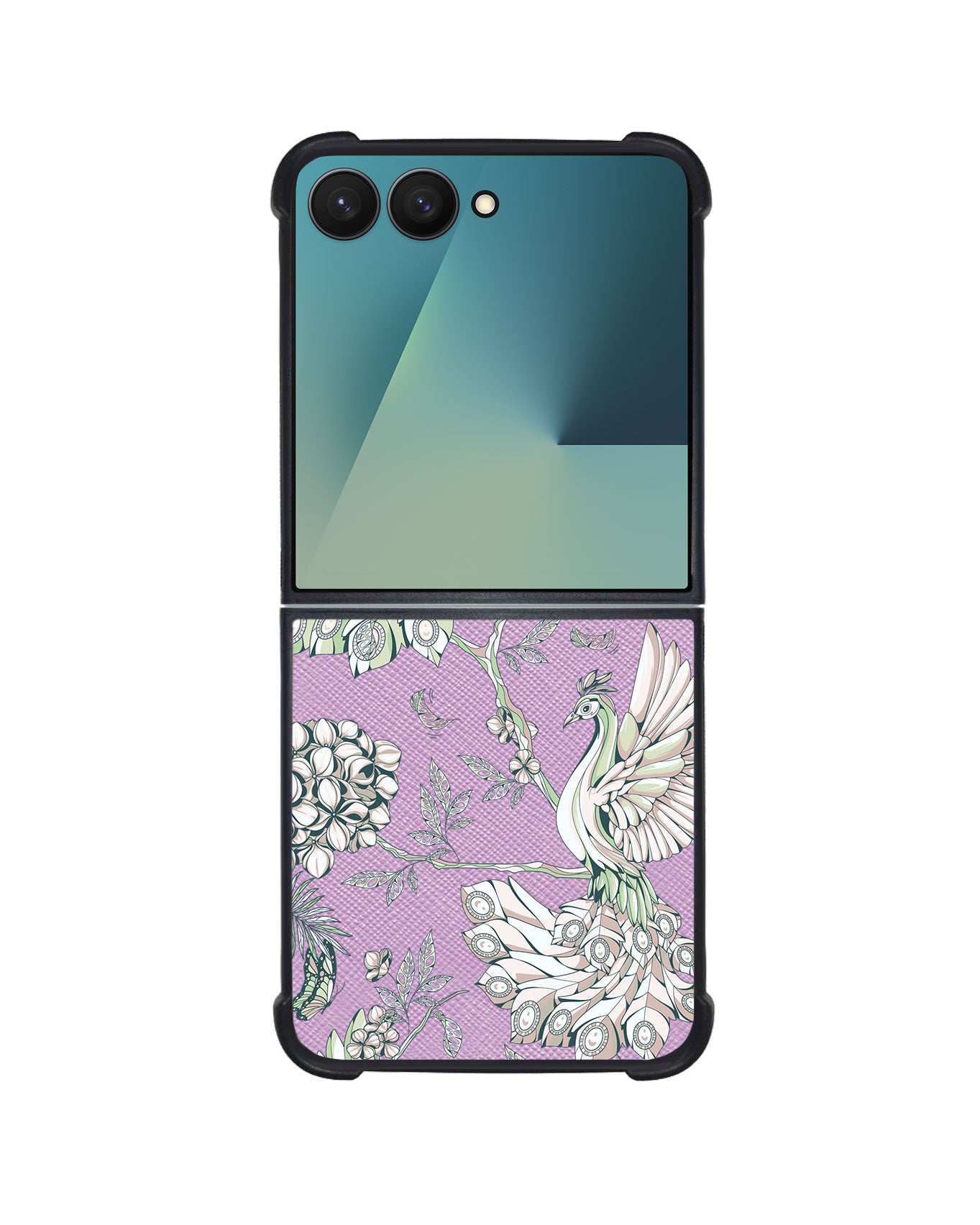 Android Flip / Fold Leather Grip - Peacock 4.0