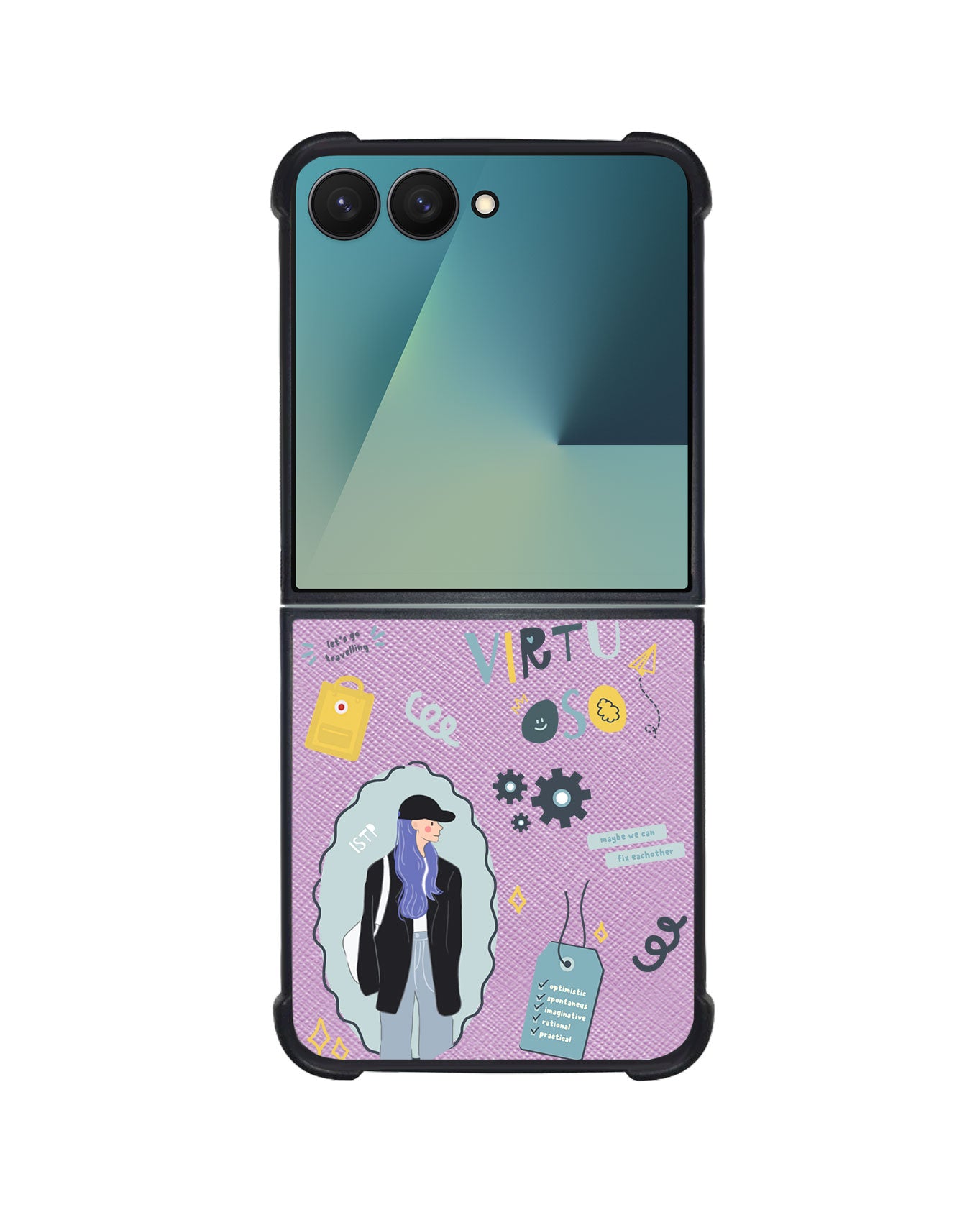 Android Flip / Fold Leather Grip - ISTP