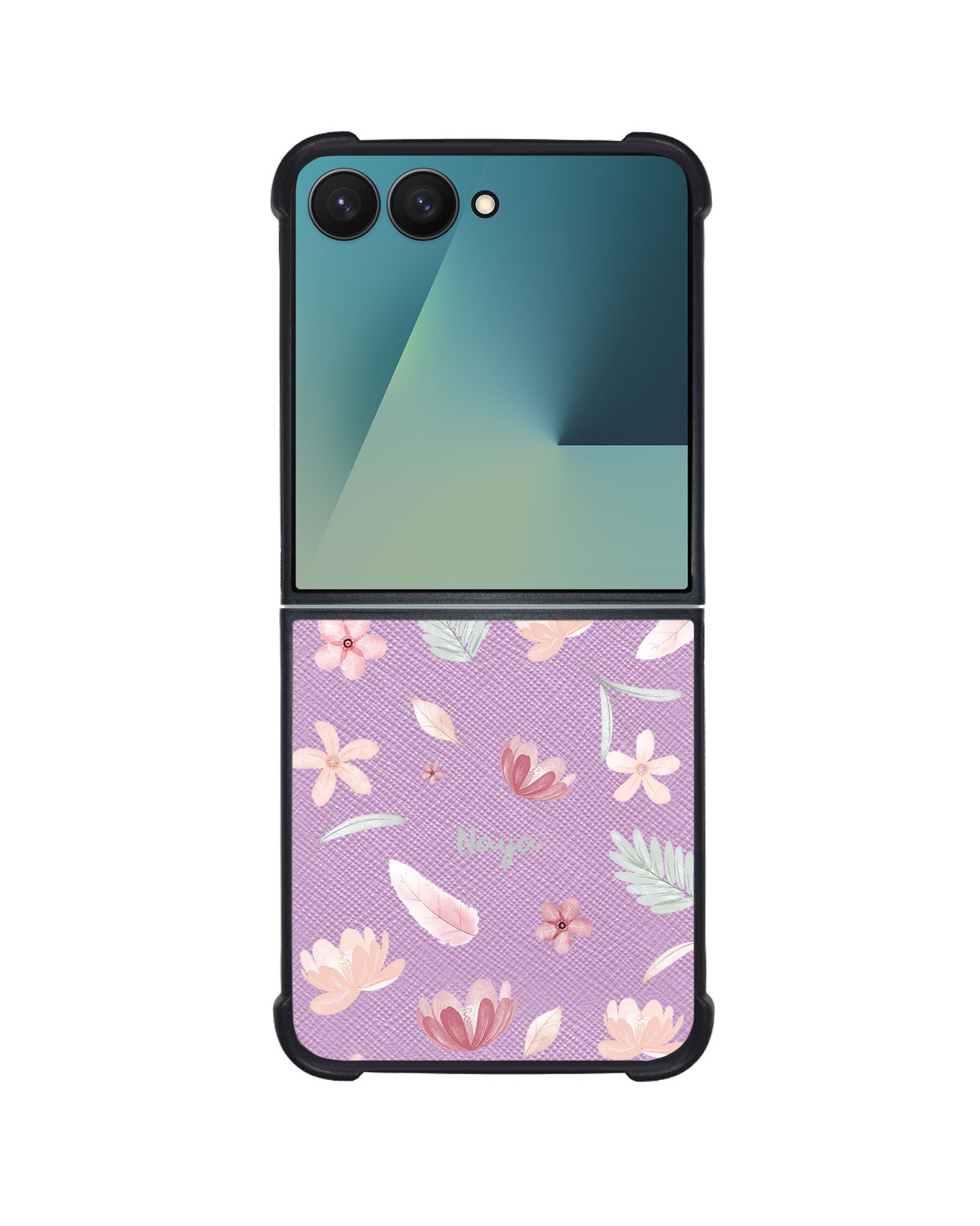 Android Flip / Fold Leather Grip - Wild Flower