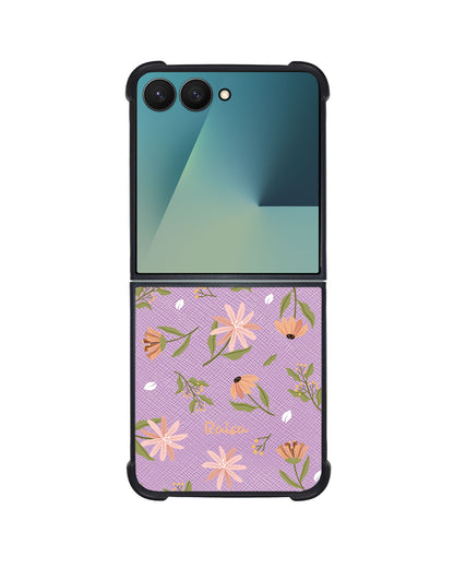 Android Flip / Fold Leather Grip - Cosmos Flower