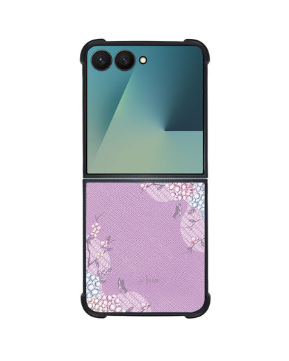 Android Flip / Fold Leather Grip - Batik Floral