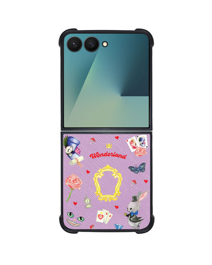 Android Flip / Fold Leather Grip - Wonderland