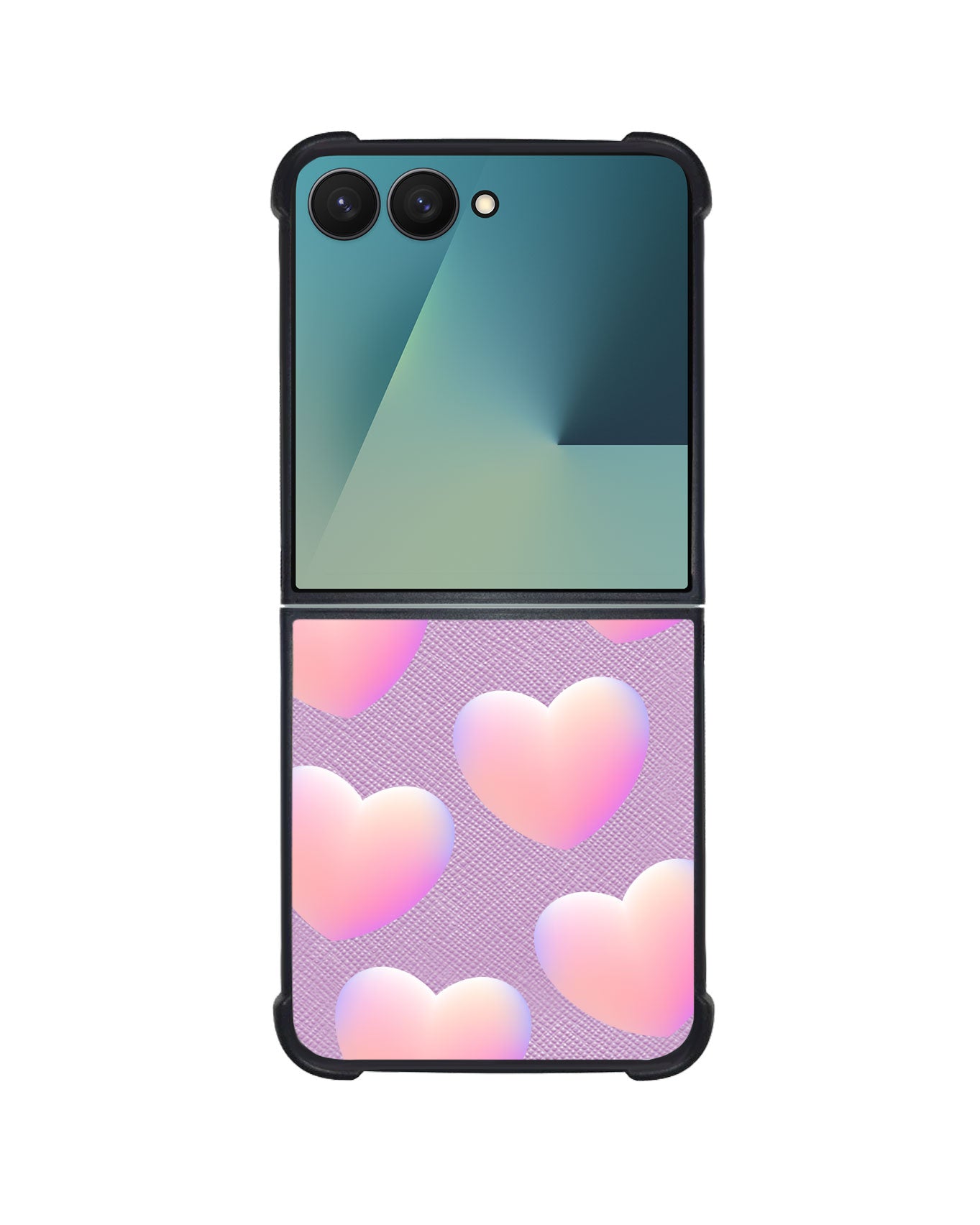 Android Flip / Fold Leather Grip - Love Shapes