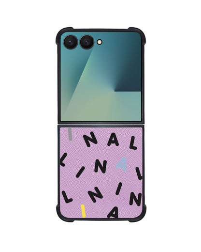 Android Flip / Fold Leather Grip - CUSTOM MONOGRAM 2.0 Black