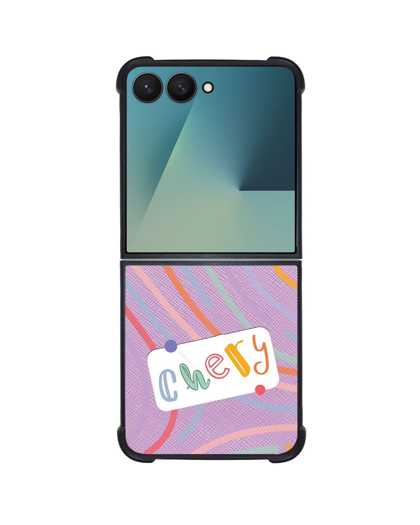 Android Flip / Fold Leather Grip - Doodle Monogram 2.0