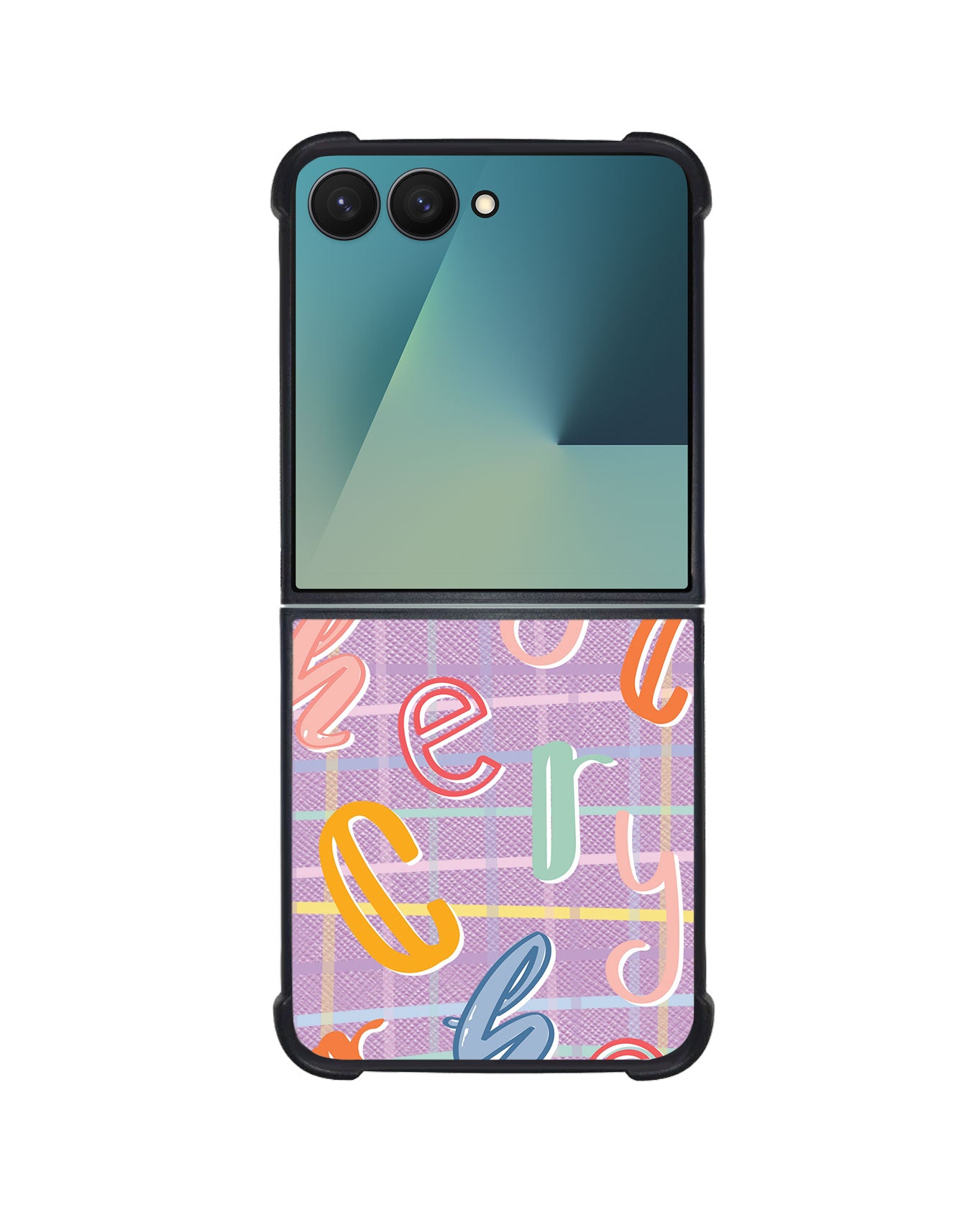 Android Flip / Fold Leather Grip - Doodle Monogram 1.0