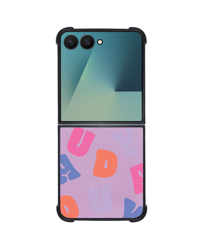 Android Flip / Fold Leather Grip - Chubby Monogram