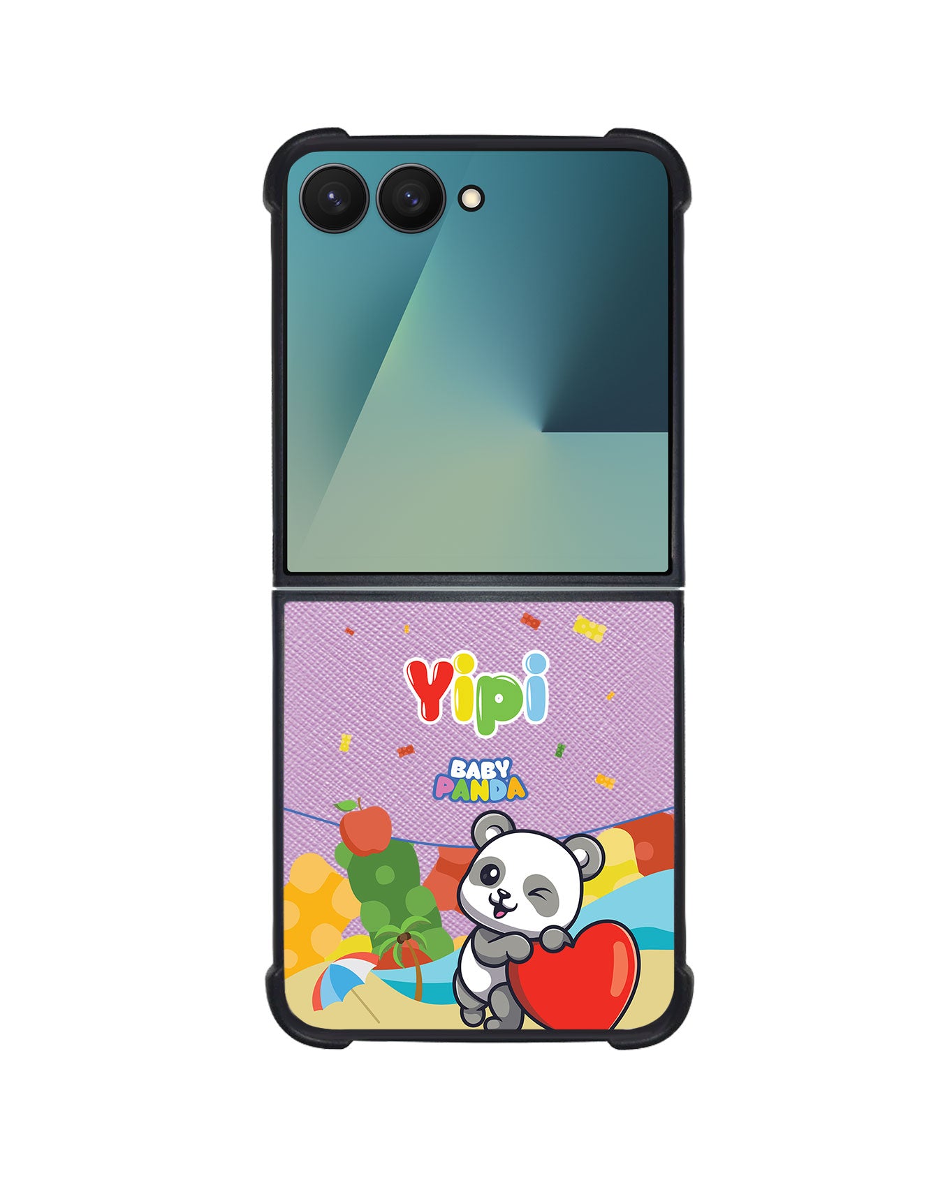 Android Flip / Fold Leather Grip - Yipi Baby Panda