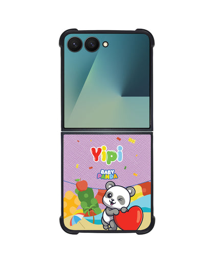 Android Flip / Fold Leather Grip - Yipi Baby Panda