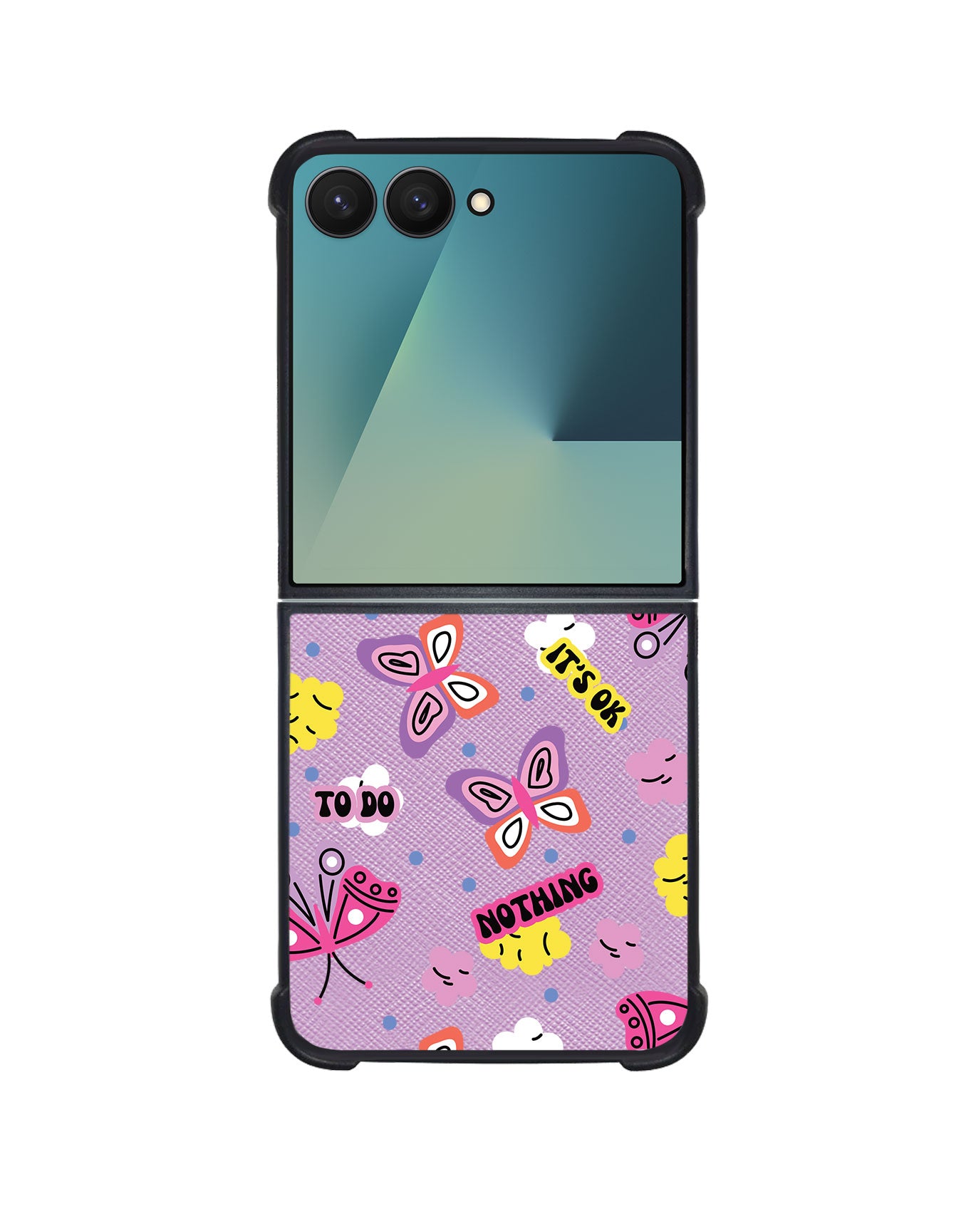 Android Flip / Fold Leather Grip - It's OK to do Nothing