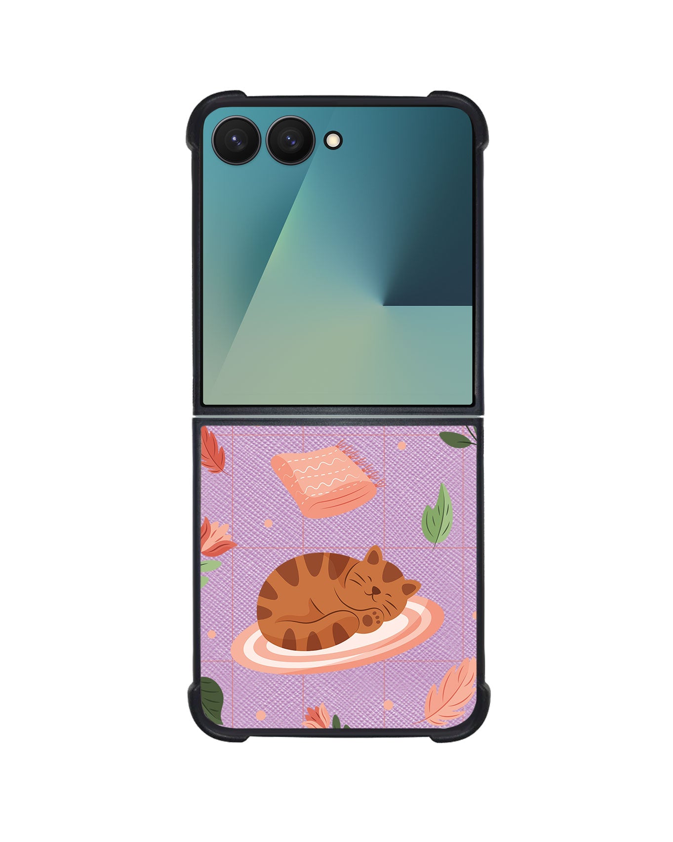 Android Flip / Fold Leather Grip - Sleepy Autumn