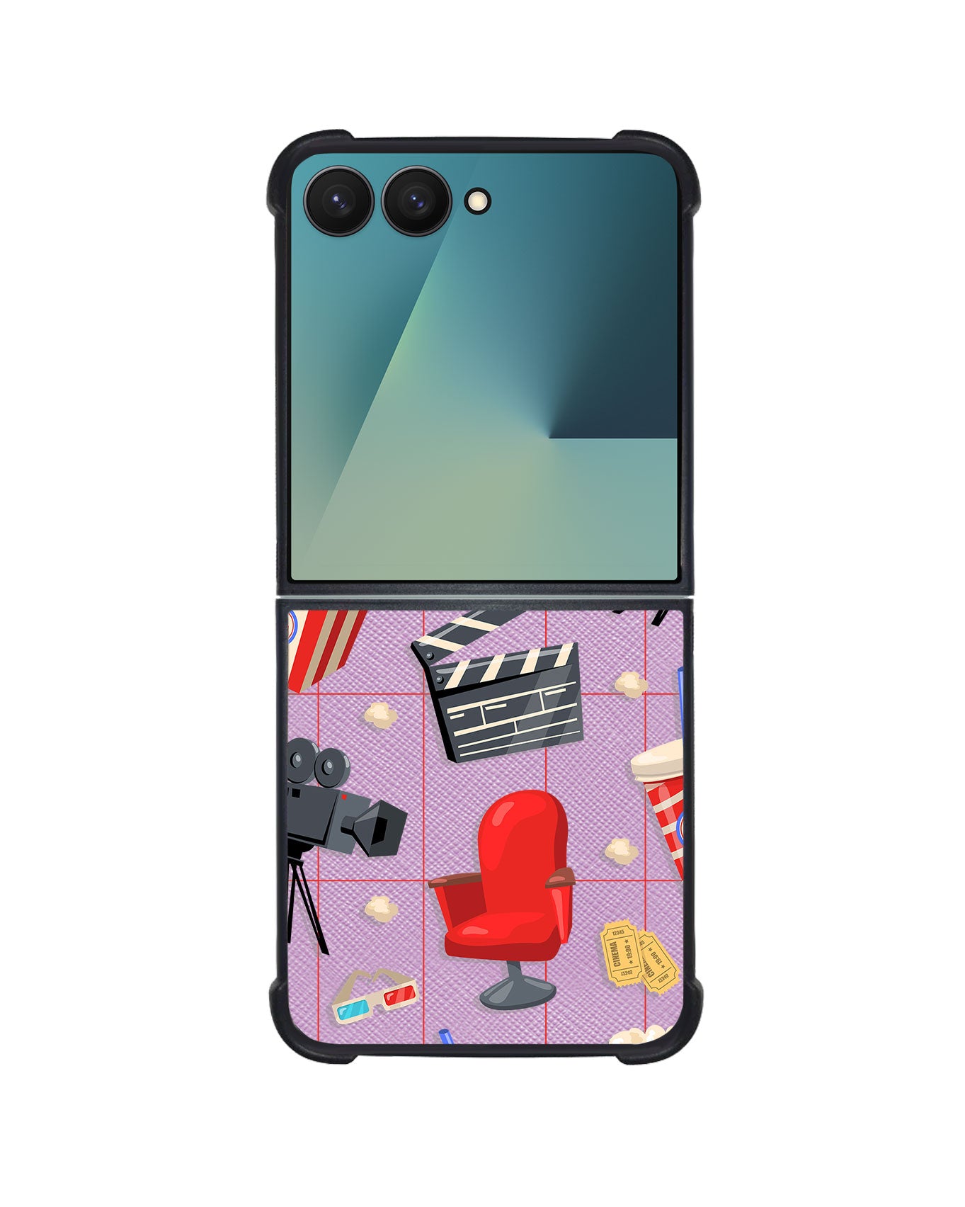 Android Flip / Fold Leather Grip - Movie Night