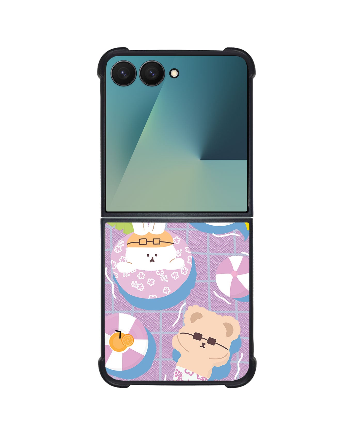 Android Flip / Fold Leather Grip - Pool Party 2.0