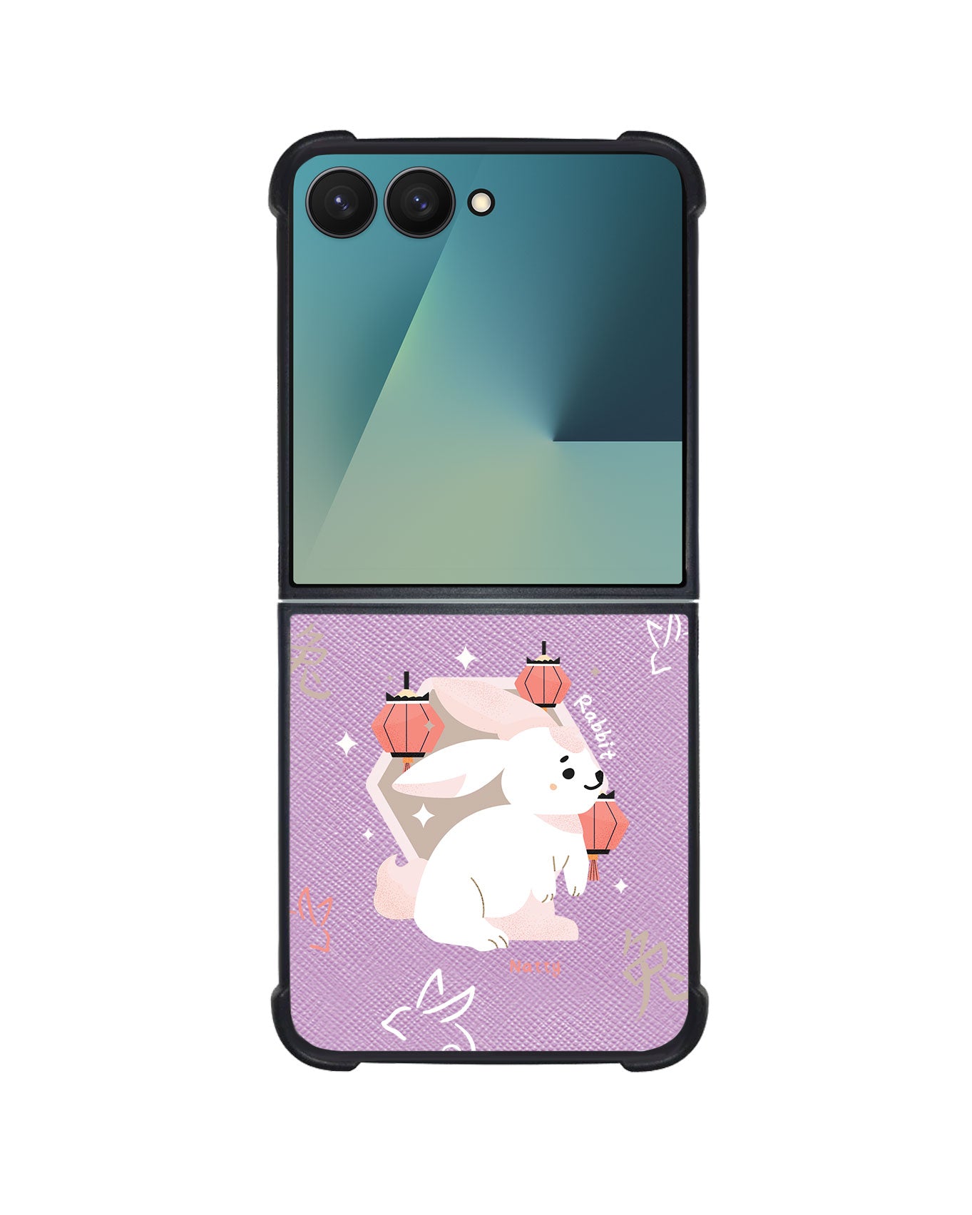 Android Flip / Fold Leather Grip - Rabbit (Chinese Zodiac / Shio)