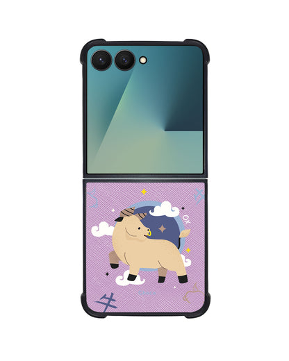 Android Flip / Fold Leather Grip - Ox (Chinese Zodiac / Shio)