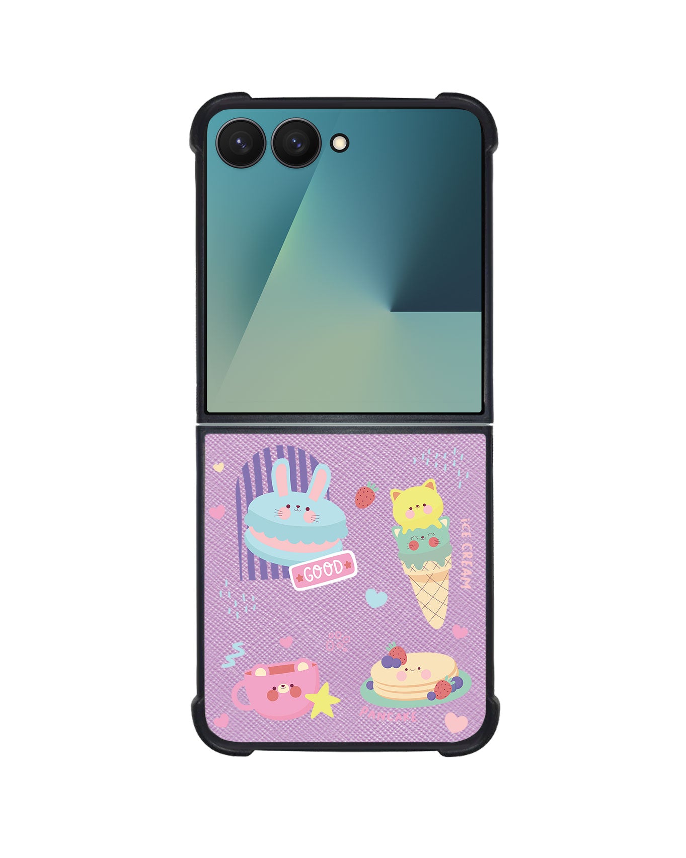 Android Flip / Fold Leather Grip - Sweet Cafe