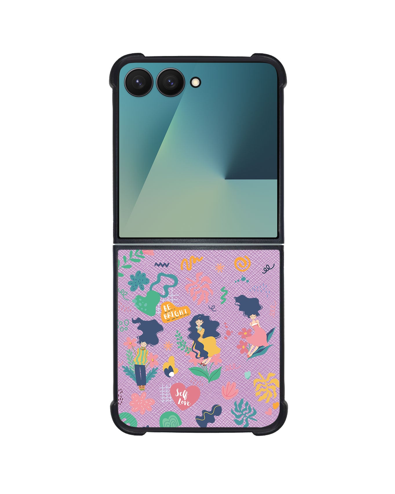 Android Flip / Fold Leather Grip - Self Love Sticker Pack 2.0