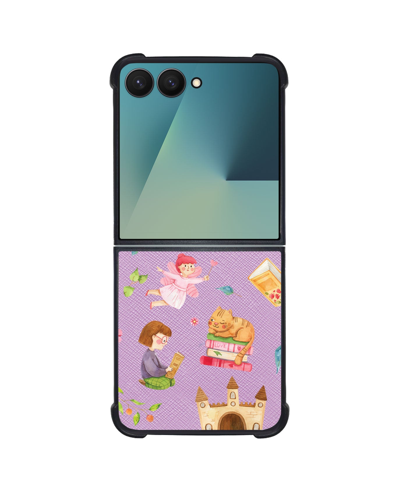 Android Flip / Fold Leather Grip - Fairy Cat
