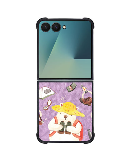 Android Flip / Fold Leather Grip - Advanture of Bear