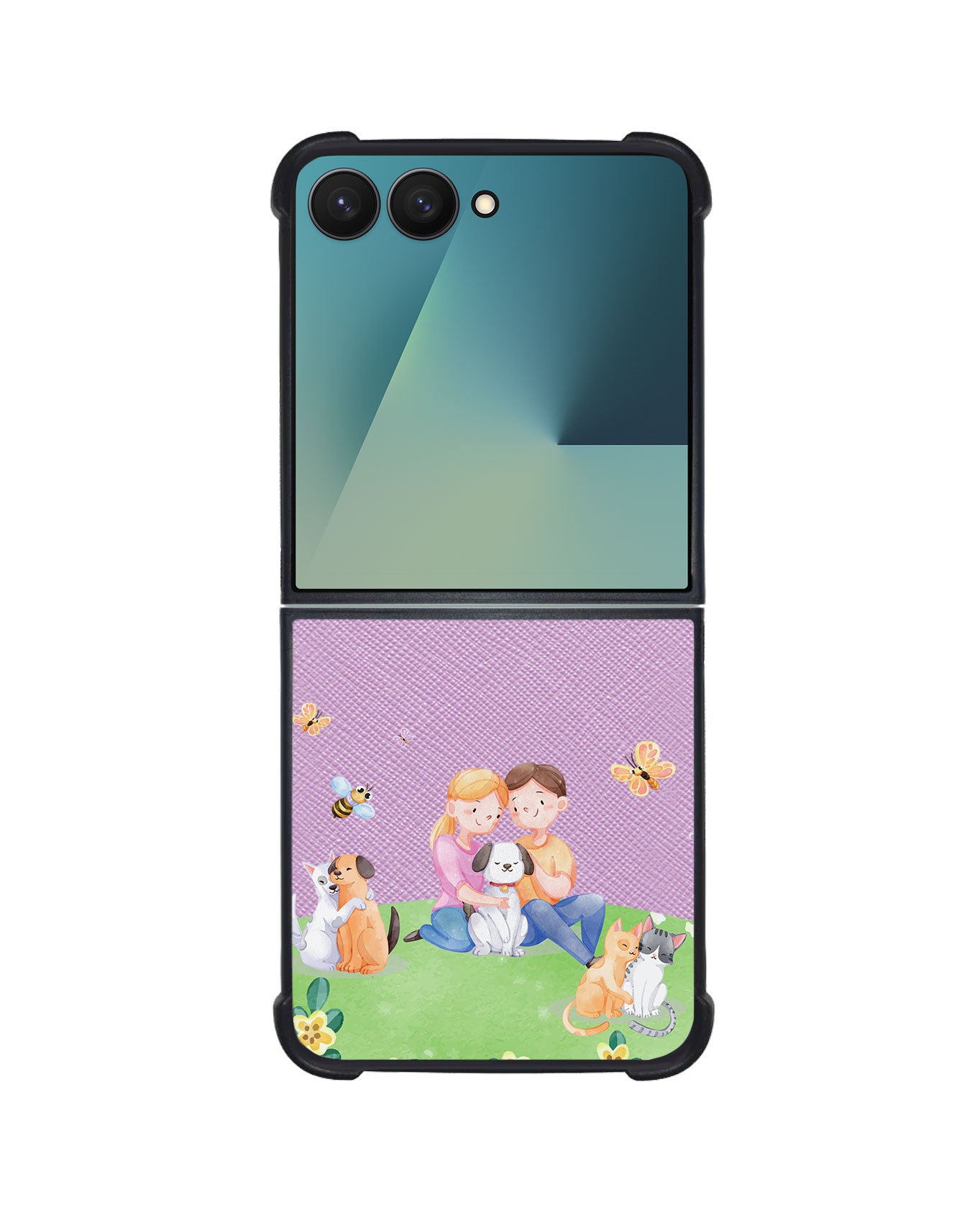 Android Flip / Fold Leather Grip - Adorable Animals
