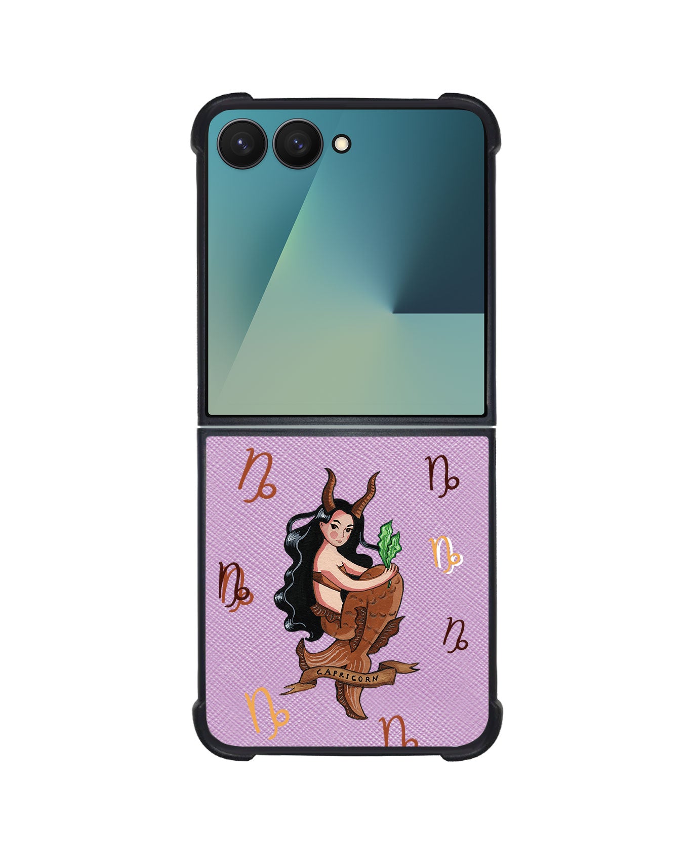 Android Flip / Fold Leather Grip - Capricorn