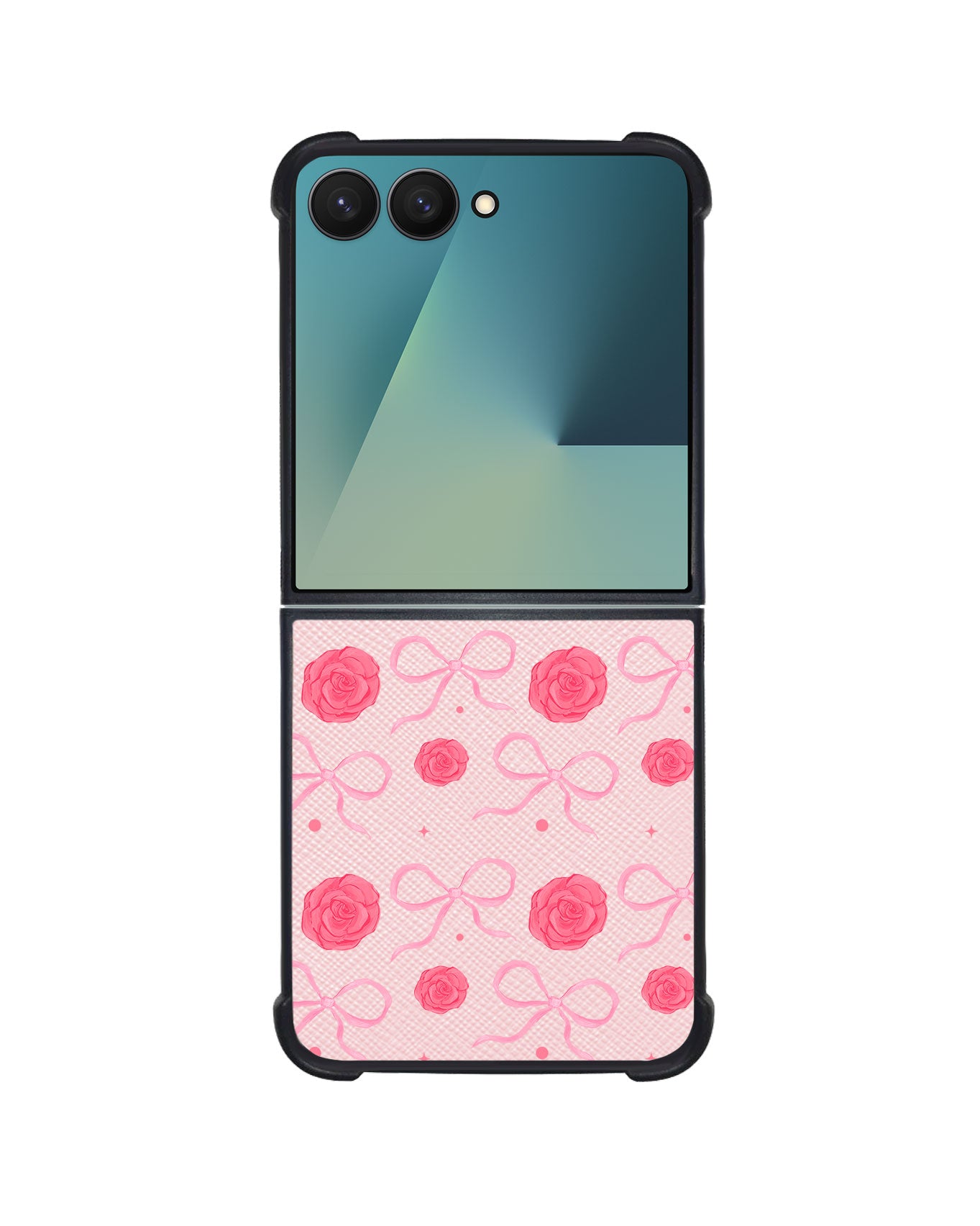 Android Flip / Fold Leather Grip - Coquette Rose