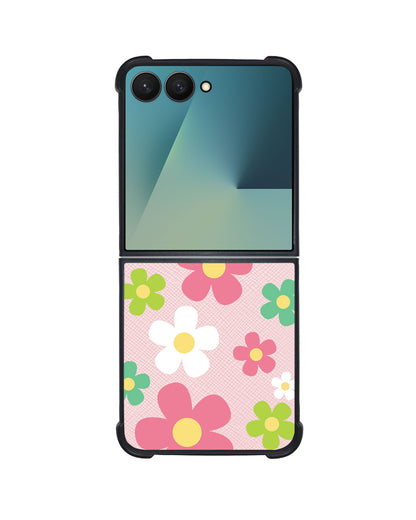 Android Flip / Fold Leather Grip - Daisy Wild
