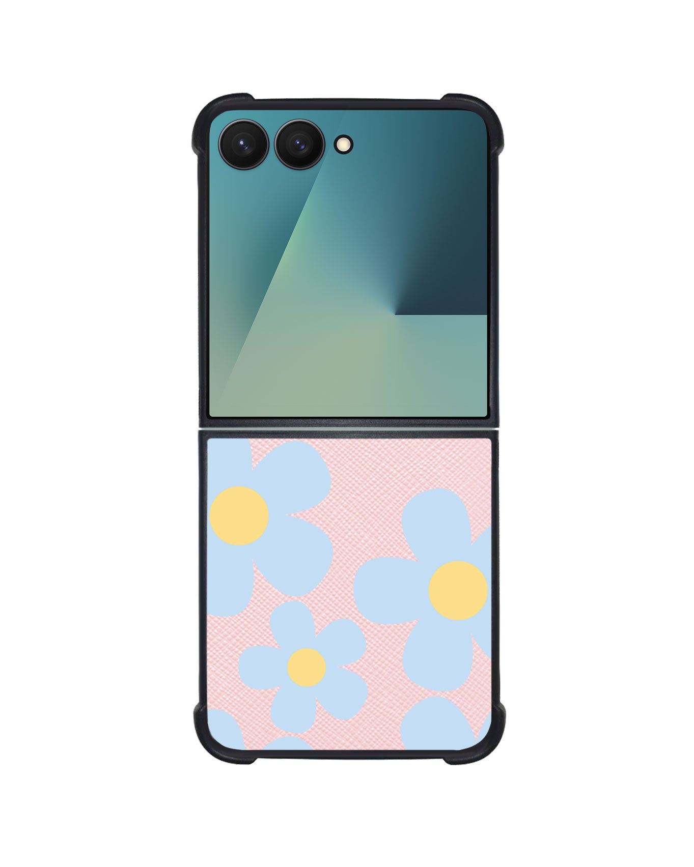 Android Flip / Fold Leather Grip - Daisy Garland