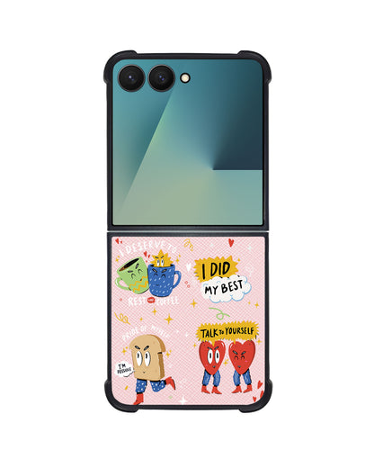 Android Flip / Fold Leather Grip - Selfless Love 3.0